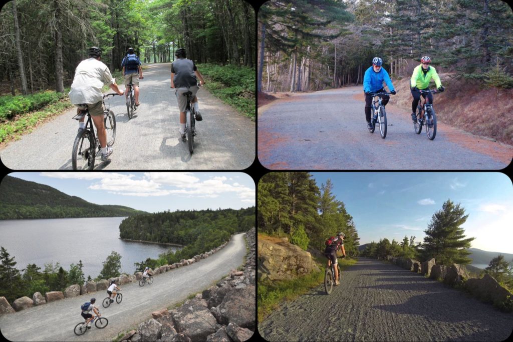 Biking on Acadia Carriage Roads