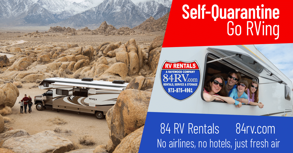 Avoid Coronavirus in a self-contained motorhome rental