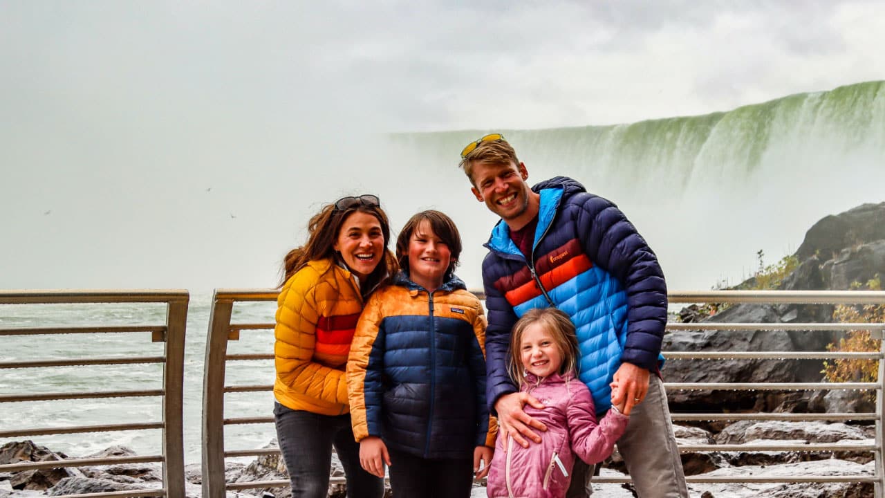 Family at Niagara Falls