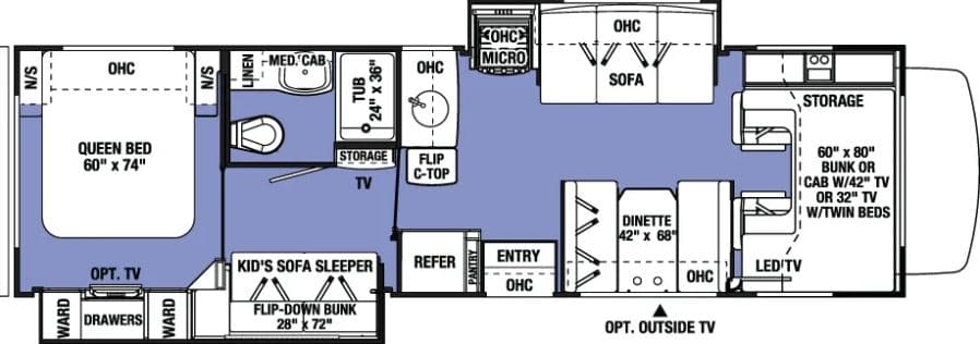 32′ Class C Motorhome | For Rental